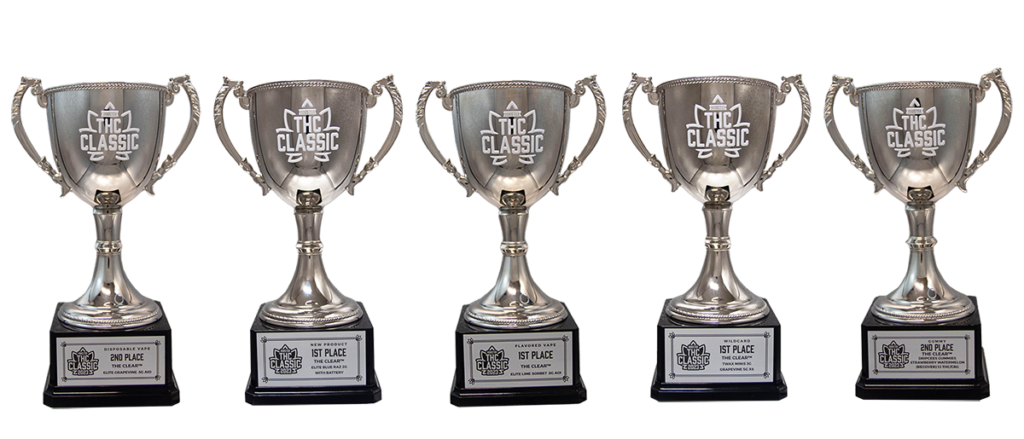 The Clear's THC Classic 2023 trophies